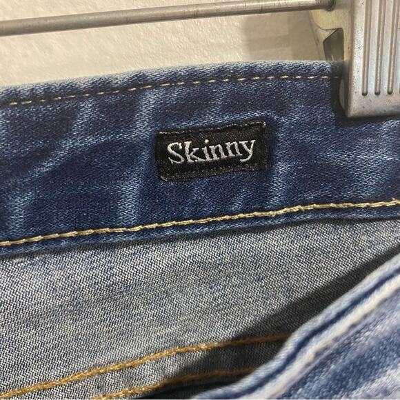 Rerock For Express Mid Rise Skinny Jeans Sz 30 - Picture 6 of 14